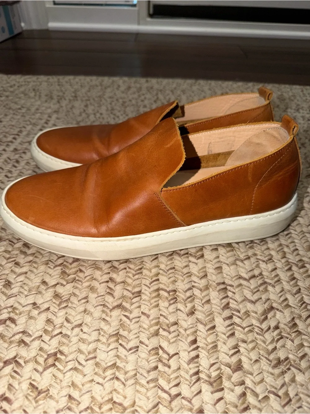 Huckberry Astorflex Wakeflex Patnoflex Casual Tan Leather Slip On Shoe Size 42 9